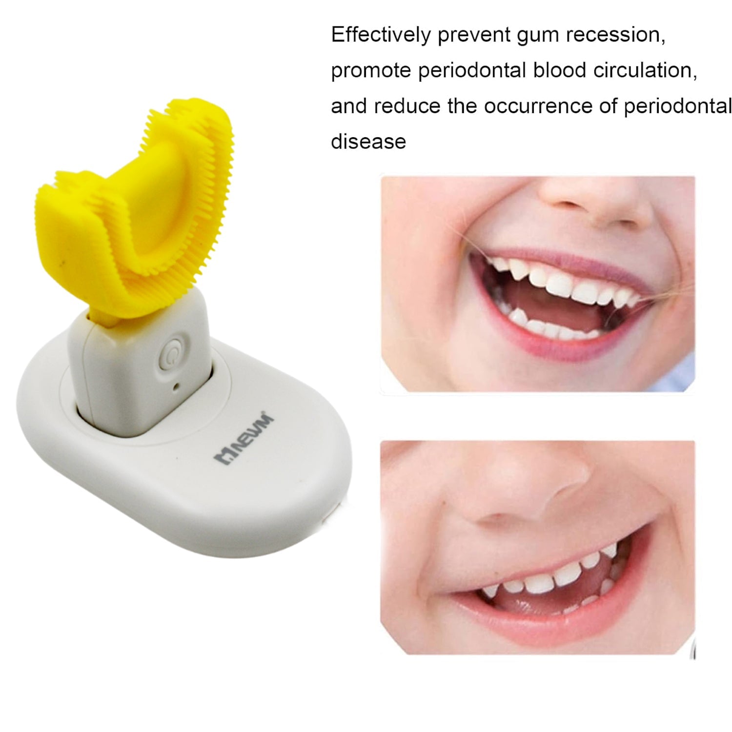 Ultrasonic Electric Toothbrush U Shaped Automatic Toothbrushes for Teeth Whitening Rechargeable, Waterproof Training Toothbrushes for Kids Children's (1 Pc) Ultrasonic Electric Toothbrush U Shaped Automatic Toothbrushes for Teeth Whitening Rechargeable, Waterproof Training Toothbrushes for Kids Children's (1 Pc)